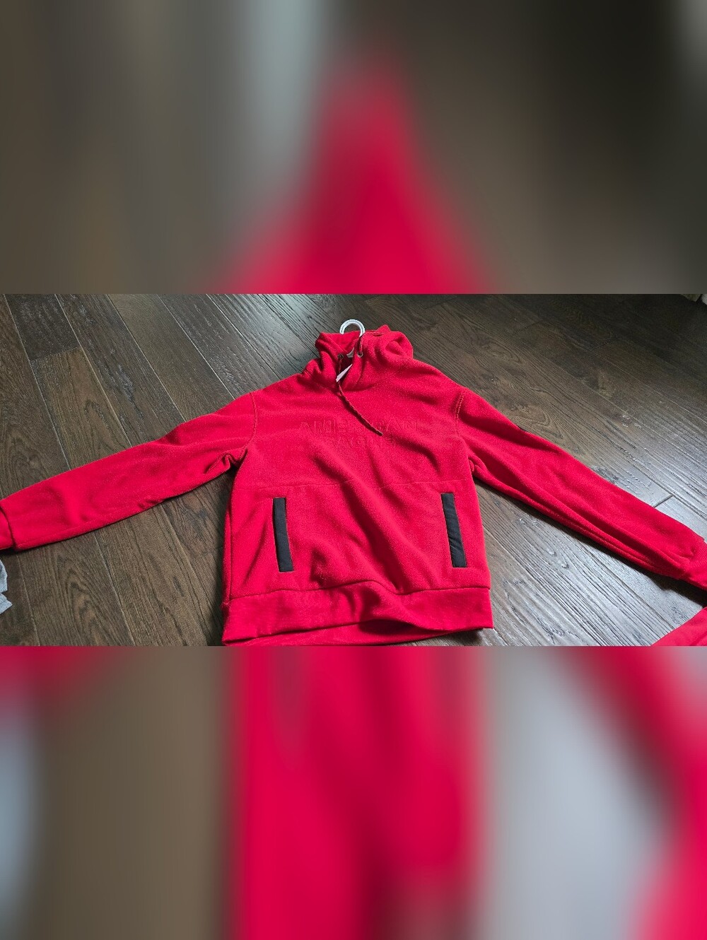 Red Pullover Fleece Hoodie
